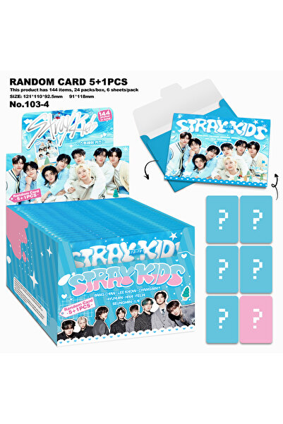 Choice3 Random 1bag 6 tablet 103-04-STR Stray Kids 5+1 Pcs Random Photo Cards...