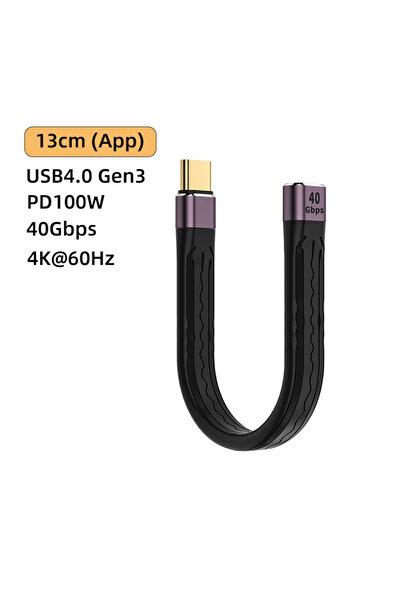 Choice كابل USB C إلى USB C طراز 40G-CG-CM-RBX-13 سم، سرعة نقل 40 جيجابت في ا...
