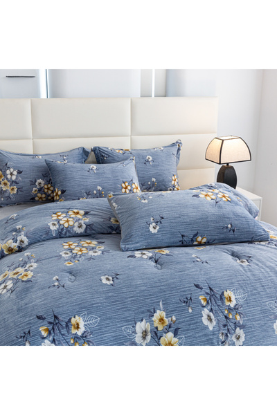 Bleco Thick Warm Milk Velvet Comforter Set with Fitted Sheet, Single & Double...