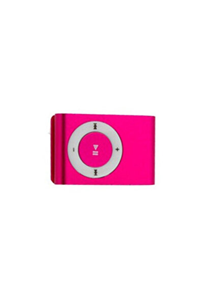 Choice مشغل MP3 محمول صغير وردي اللون بمنفذ USB مشغل موسيقى MP3 معدني مدمج مق...