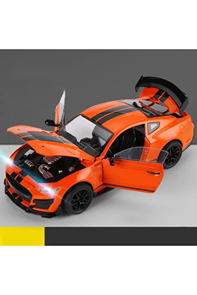 choice2 صندوق رغوي برتقالي كبير، نموذج سيارة فورد موستانج GT500 المصغر بمقياس...