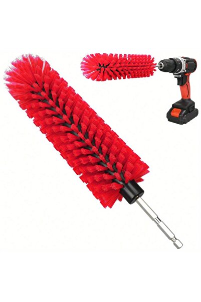 Choice1 Red Drill Brush for Car Wheel and Bottle, Highly Dense and Durable Ca...