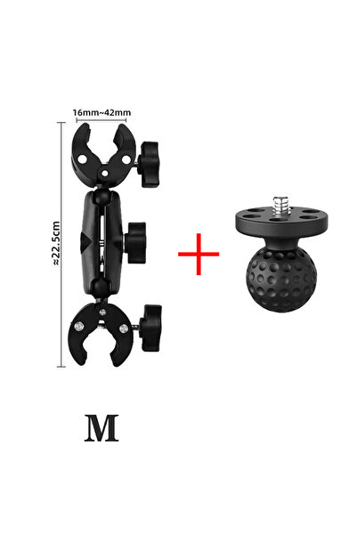 choice2 M Camera Double Clip Crab Clamp For GoPro Motorcycle Bicycle Handleba...