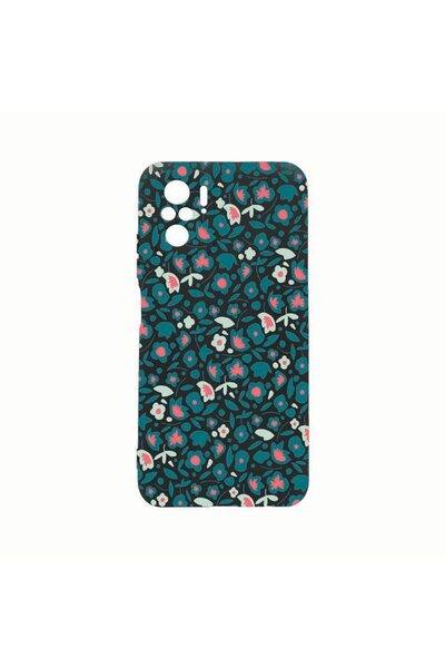 bestcase Θήκη Σιλικόνης, Συμβατή με Xiaomi Poco F4, Σχέδιο με Πράσινα Λουλούδ...
