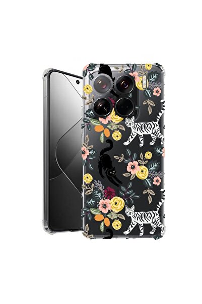 bestcase ¬Æ Husa pentru Xiaomi 15 Pro, Anti Shock 1.5MM, Cat Pattern, Protect...