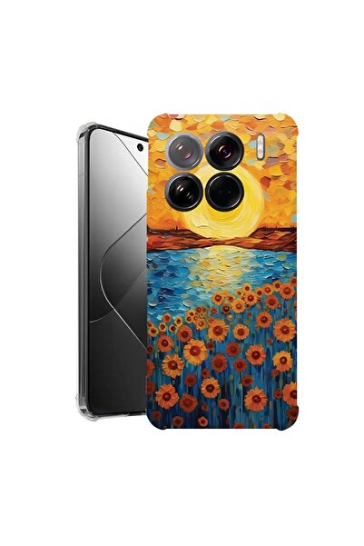 bestcase ¬Æ Husa pentru Xiaomi 15 Pro, Anti Shock 1.5MM, Sunflower Painting, ...