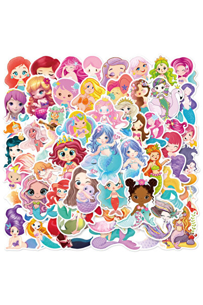 Choice 50 Sheets Cute Mermaid Graffiti Sticker Party Decoration Bicycle Cup H...