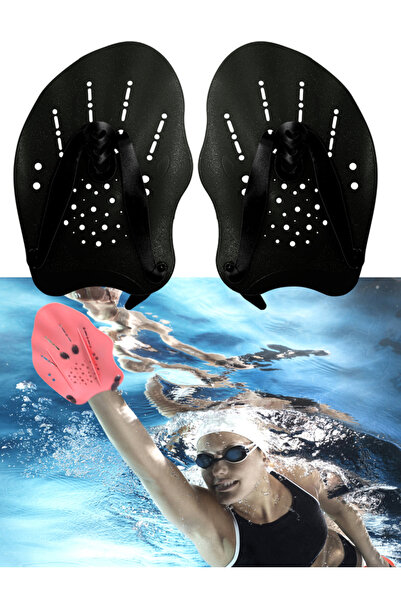 Choice6 Black 1 pair of swimming training paddles, swimming training paddles ...