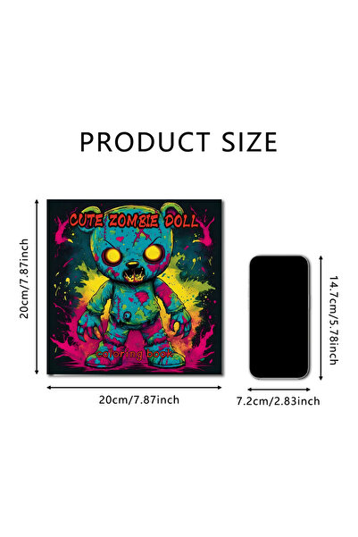 Choice X1-1118 1pc CUTE ZOMBIE DOLL Coloring Book 24 Pages Halloween Adult Pi...