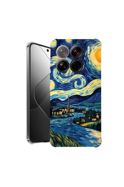 bestcase ¬Æ Husa pentru Xiaomi 15 Pro, Anti Shock 1.5MM, Starry Night, Protec...