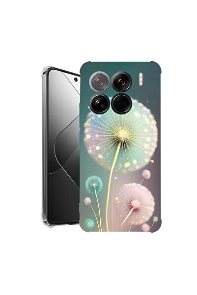 bestcase ¬Æ Husa pentru Xiaomi 15 Pro, Anti Shock 1.5MM, Green Dandelion, Pro...