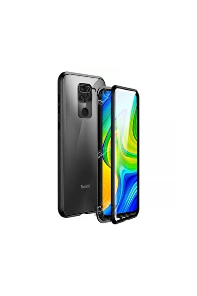 OEM Μαγνητική Θήκη 360° front back Xiaomi Redmi Note 9 Μαύρο