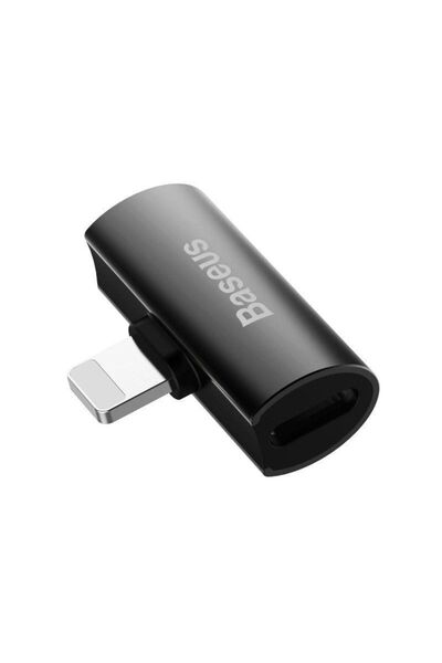 Baseus L46 Adapter Lightning male - 2x Lightning female Μαύρο