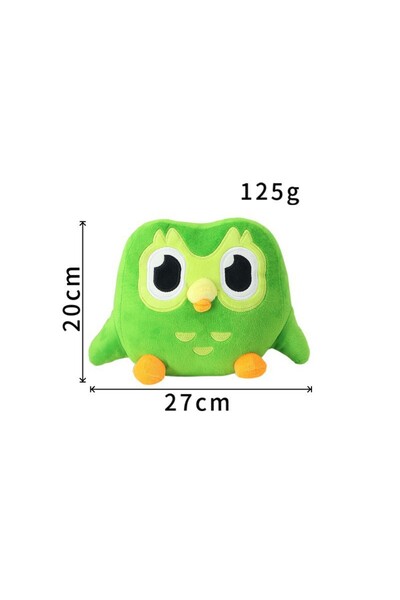 choice2 owl Cartoon Duolingo Duo The Owl Plushie Green Soft Stuffed Animal Cu...