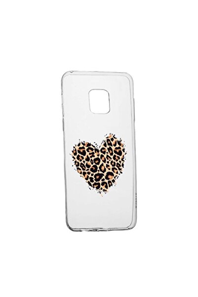 bestcase Силиконов калъф, съвместим с Xiaomi Redmi Note 9S, Леопардово сърце,...