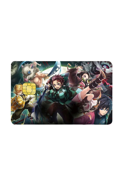 Choice1 Bandai Small Chip 988 Demon Slayer Anime Bank Credit Cards Kamado Tan...