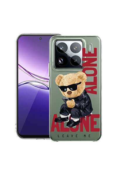 bestcase Прозрачен тънък силиконов калъф, съвместим с Xiaomi 15, Мече  "Остав...