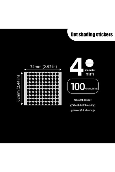 Choice A1 100pcs Record Video Shading Sticker Privacy Stickers Black Light-Bl...