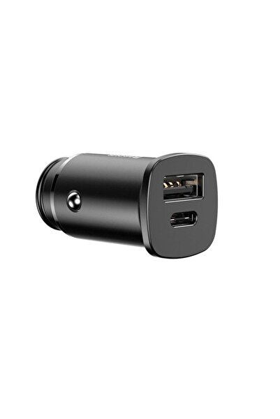 Baseus Φορτιστής Αυτοκινήτου Square PPS PPS USB QC4.0 / USB-C PD3.0 30W Μαύρο