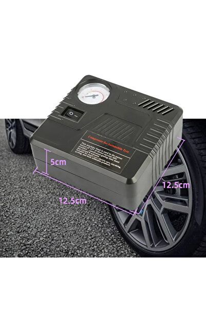 Choice DC 12V Car Emergency Auto Air Pump Tire Inflator Tool Pressure Gauge C...