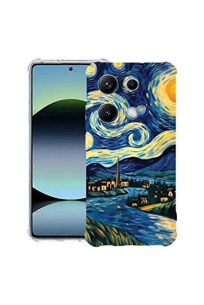 bestcase Αντικραδασμική Θήκη Συμβατή με OPPO A6 Pro, με Σχέδιο Έναστρης Νύχτα...