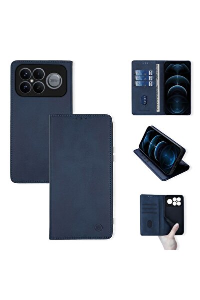 Sonique Θήκη Πορτοφόλι Vintage Magnet Wallet Xiaomi Poco F8 Ultra 5G Μπλε Σκούρο