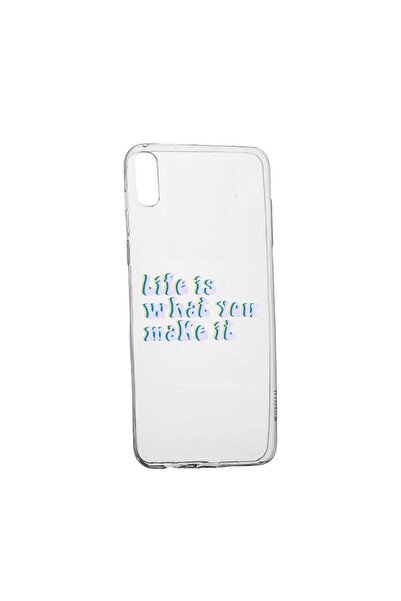 bestcase Θήκη σιλικόνης συμβατή με Xiaomi Redmi 9AT, Η ζωή είναι αυτό που τη ...