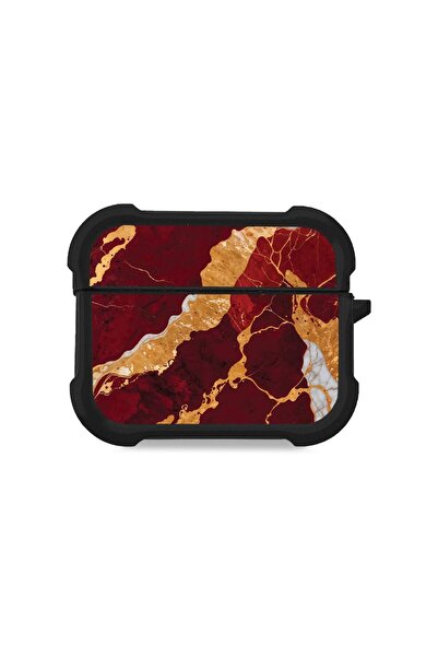 Sonique Θήκη Σιλικόνης Marble Series για AirPods Pro / Pro 2 Κόκκινο