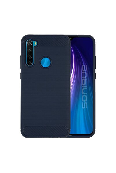 Sonique Θήκη Σιλικόνης Carbon Brushed Xiaomi Redmi Note 8T Μπλέ