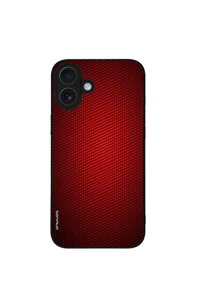Sonique Θήκη Carbon Series για Apple iPhone 16 Plus Κόκκινο