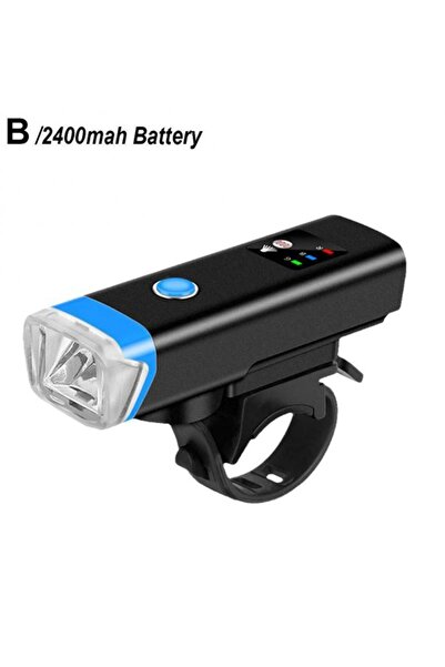 Choice1 مصباح دراجة BUCKLOS بقوة 2400 مللي أمبير مع بوق، إضاءة أمامية LED قاب...