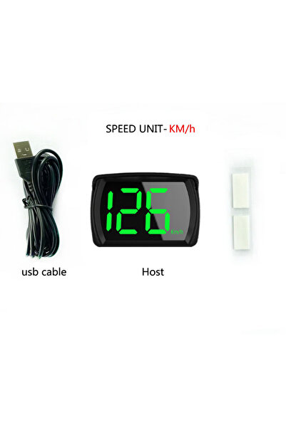 Choice1 شاشة عرض أمامية للسيارة KM H مع عداد سرعة رقمي GPS وشاشة LED كبيرة لع...