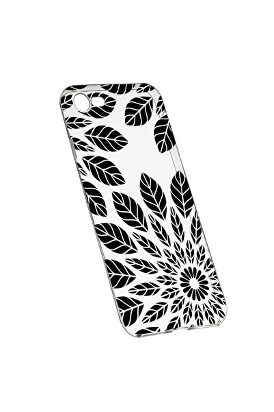 bestcase Husa Silicon, Transparent, Slim, Black Flower, Xiaomi Redmi Note 5A