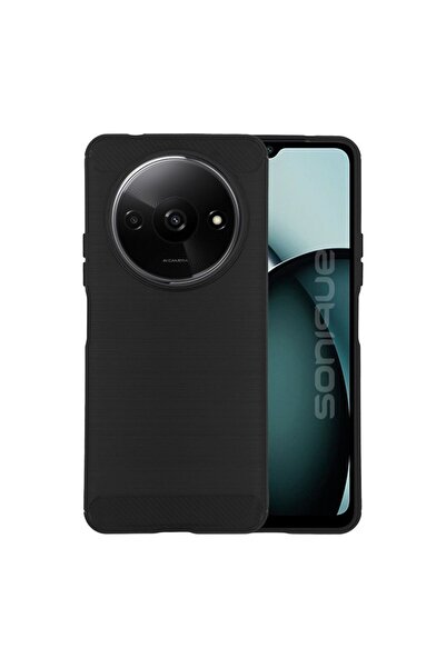 Sonique Θήκη Σιλικόνης Carbon Brushed Xiaomi Redmi A3 / Redmi A3x Μαύρο