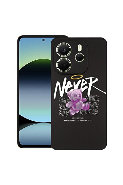 bestcase Калъф за Xiaomi Redmi Note 14, Мече - никога не казвай не, Тънък сил...