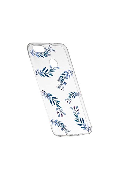 bestcase Силиконов калъф, Прозрачен, Тънък, Сини цветя, 116, Xiaomi Redmi Not...
