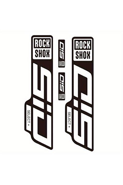 Choice6 whiteblack 1set RockShox SID Select+ Fork Stickers Clear Vinyl with B...