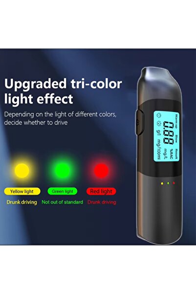 Choice MR702 Portable Breathalyzer Professional Breath Alcohol Tester LCD Dis...