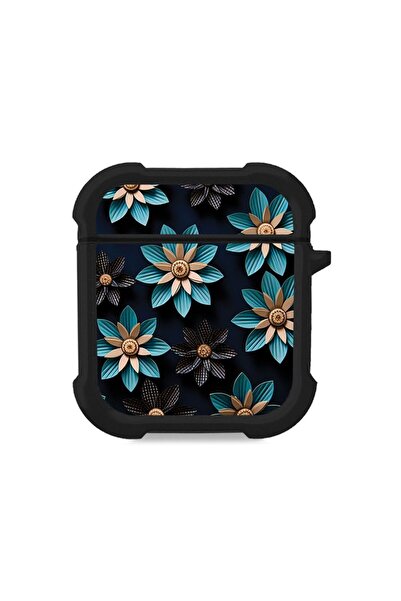 Sonique Θήκη Σιλικόνης 3D Flower Series για AirPods 1/2 Γαλάζιο