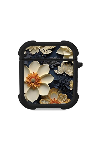 Sonique Θήκη Σιλικόνης 3D Flower Series για AirPods 1/2 Εκρού