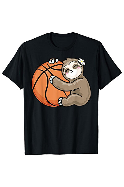 Blueno YO تي شيرت رجالي بنمط كرة السلة المرح من Fun Sloth