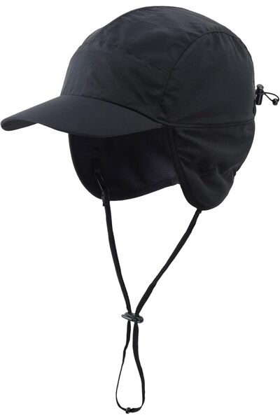 Choice1 L Black Waterproof Winter Cap Fleece Lined Earflap Hat Cozy Mens Head...
