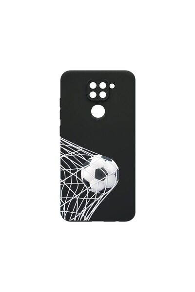 bestcase Тънък силиконов калъф 0.8ММ, съвместим с Xiaomi Redmi Note 9, Футбол...