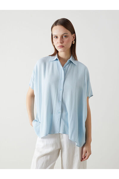 LC Waikiki NEVAVM Γυναικείο πουκάμισο Oversize με διαφορά στο σχέδιο
