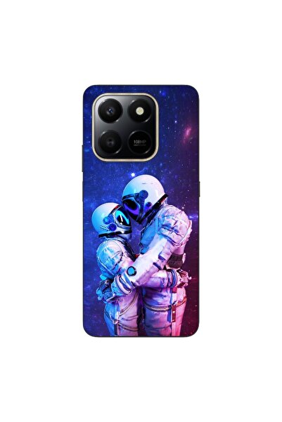 OEM Case compatible with Honor X7d Silicone Gel Tpu Model Astronauts Couple