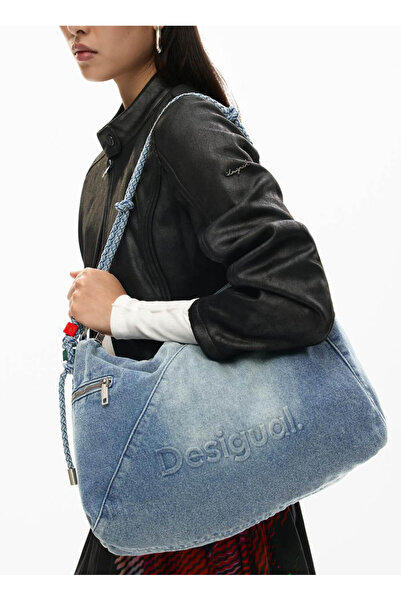 Desigual Mavi Kadın Omuz Çantası 26SAXD275005
