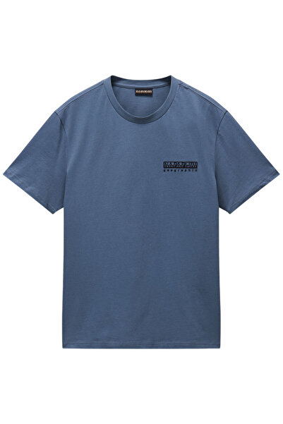 Napapijri Tricou bărbătesc cu mânecă scurtă S-Vignoni, imprimeu pe spate, M