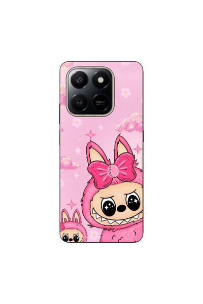 OEM Husa compatibila cu Honor 400 Smart Silicon Gel Tpu Model Labubu Pink Fan...