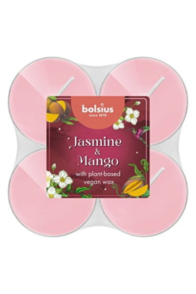 Bolsius Lumanari parfumate Bolsius, Iasomie si Mango, 8 bucati