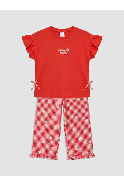 LC Waikiki Floral Girl's Suit